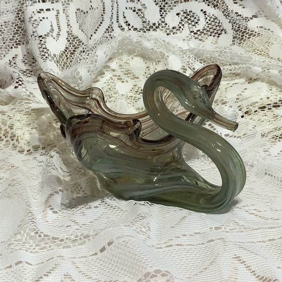 Glass Swan ~ Sooner Swag Art Glass - Picture 9 of 16